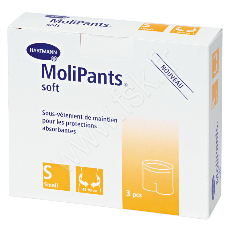 Slip filet Molipants soft (3 Pièces) Incontinence Urinaire