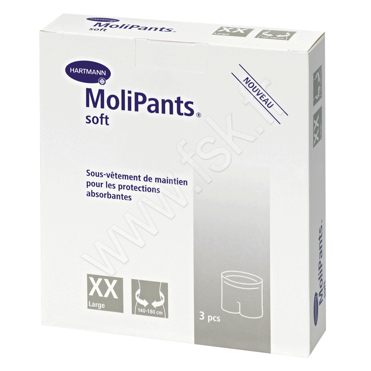 Slip filet Molipants soft (3 Pièces) Incontinence Urinaire