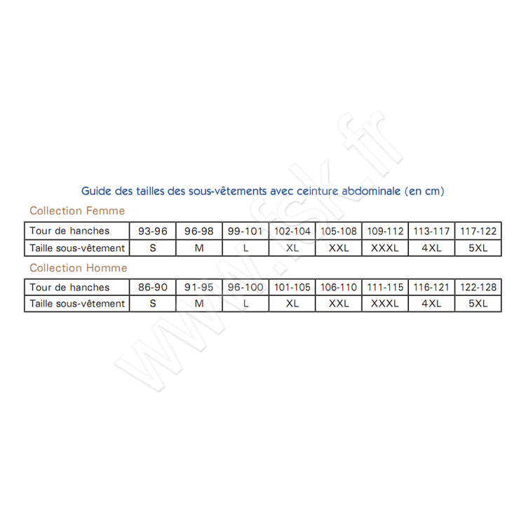 Slip avec ceinture abdominale Sous Vêtement de Maintien
