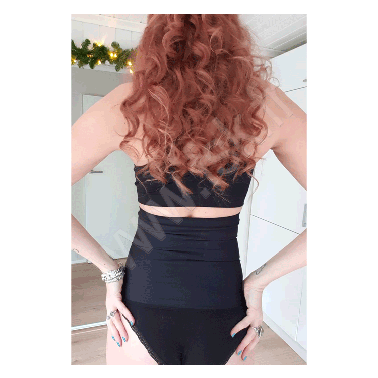 Ceinture de maintien noire unisexe Sous Vêtement de Maintien