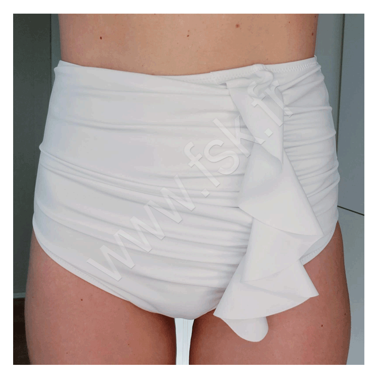Bas de maillot de bain blanc Sous Vêtement pour Stomisés