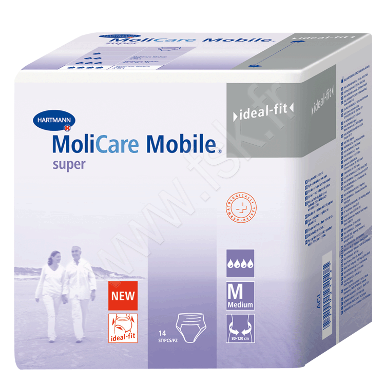PW00479 Incontinence Urinaire: Slip absorbant Molicare Mobile jour